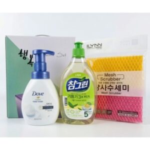 행복 기획세트-5호(핸드워시+주방세제+수세미)