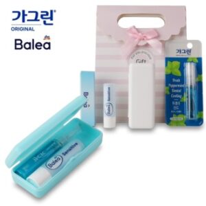 휴대용 가그린 마우스 스프레이 발레아 립밤 세트 휴대용 가그린 마우스 스프레이 발레아 립밤 세트