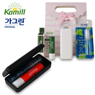 휴대용 가그린 마우스 스프레이 카밀 립밤 세트 휴대용 가그린 마우스 스프레이 카밀 립밤 세트
