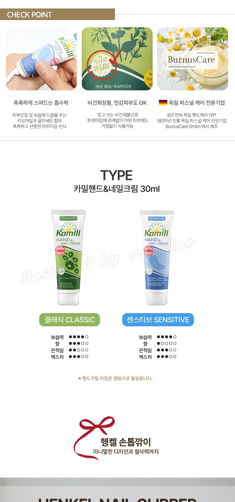 헹켈 과도2종 선물세트4호 독일즈윌링 손톱깍이 카밀30ml 혀클리너외구강용품 상세 이미지