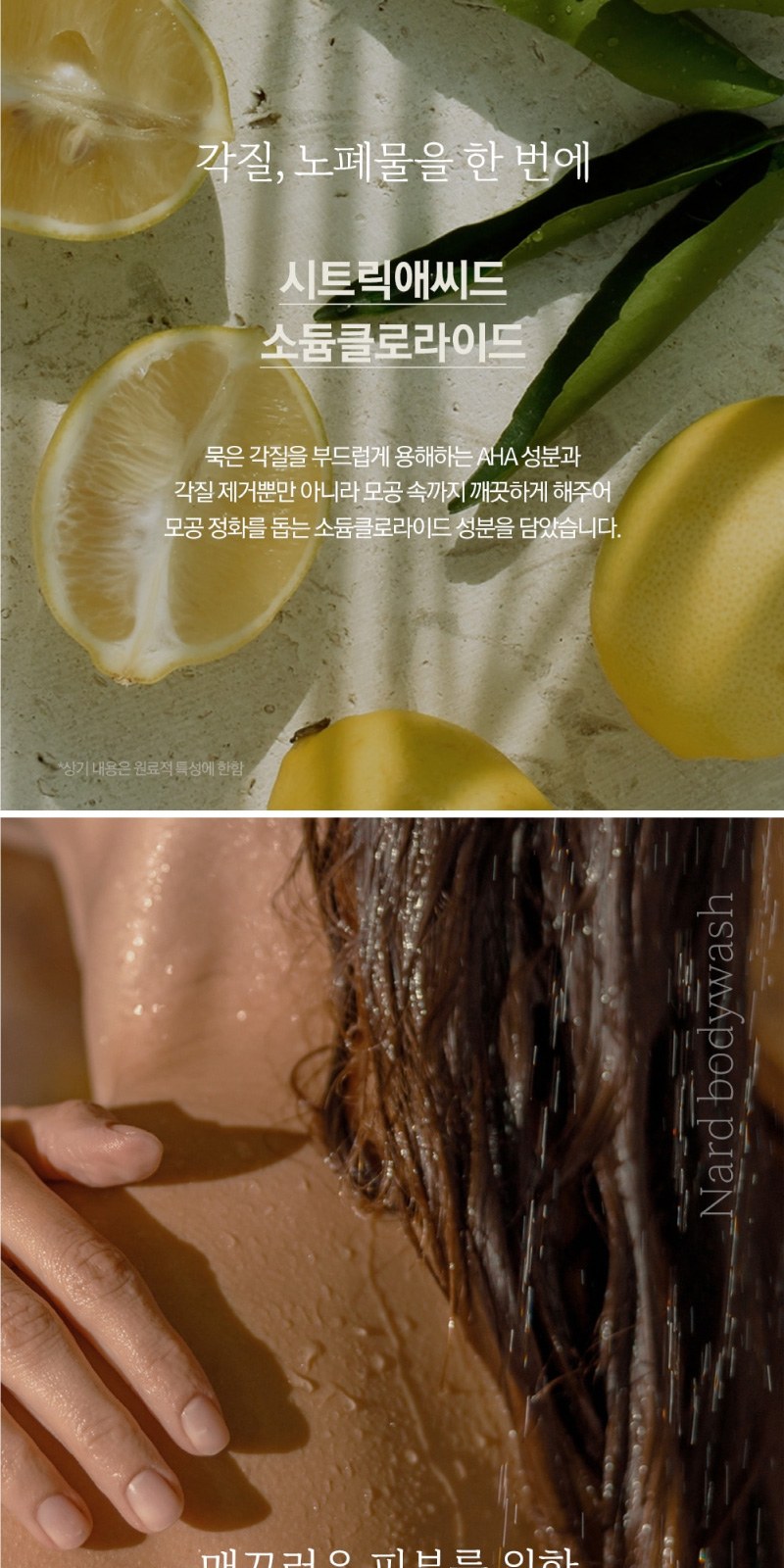 나드 바디워시 500ml + 바디로션 100ml 2개 + 끈케이스 상세 이미지