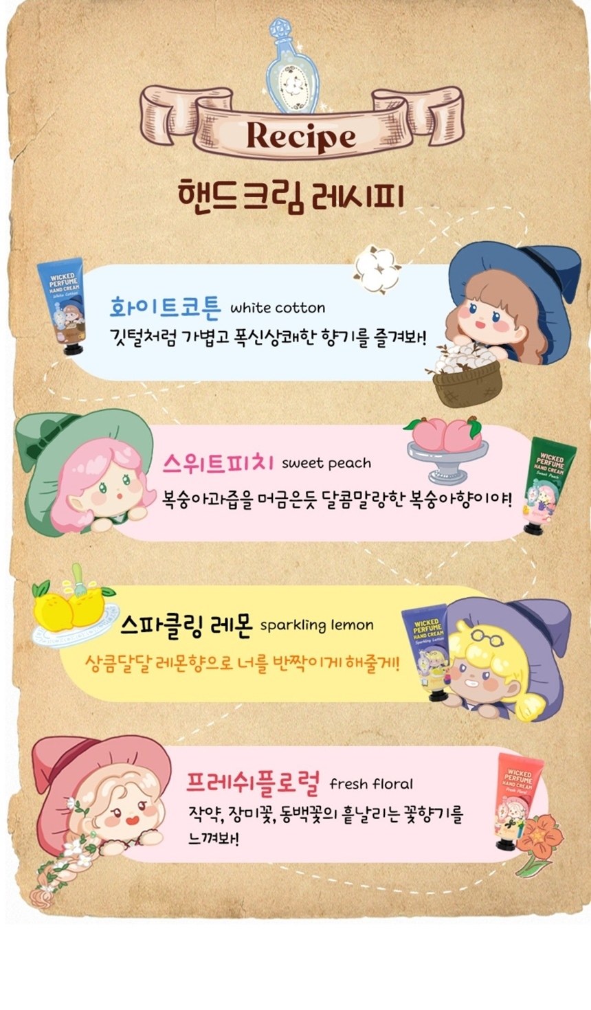 핸드크림 선물용핸드크림4종 보습크림 80ml 상세 이미지