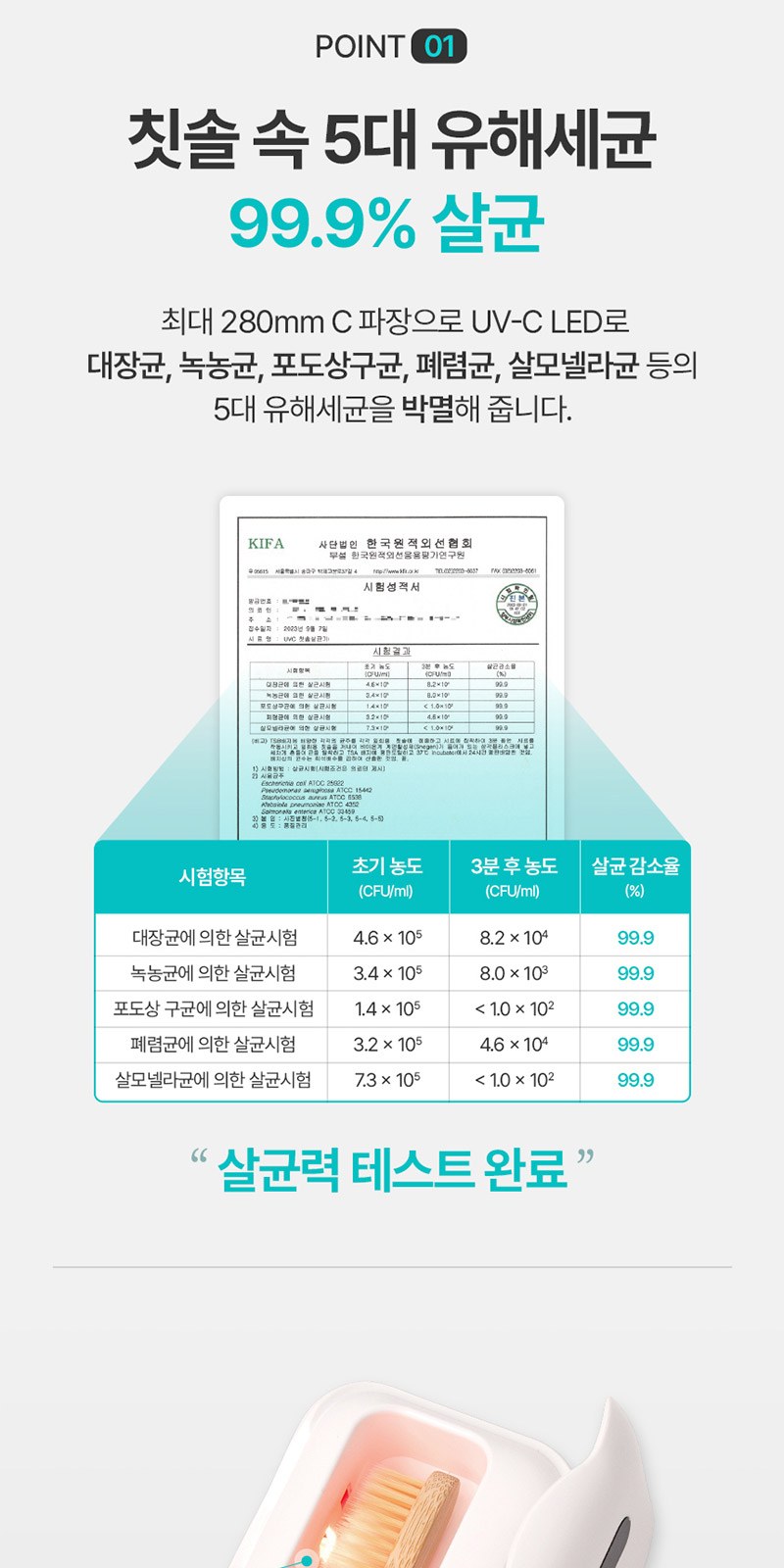 퓨어 UVC 미니 칫솔살균기 충전기 자석싸바리 굿즈세트 상세 이미지