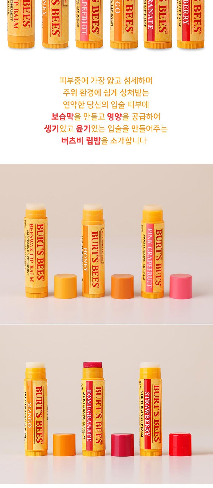 휴대용 버츠비 립밤 메디가글 스프레이 에버센스 선크림 3in1 세트 상세 이미지