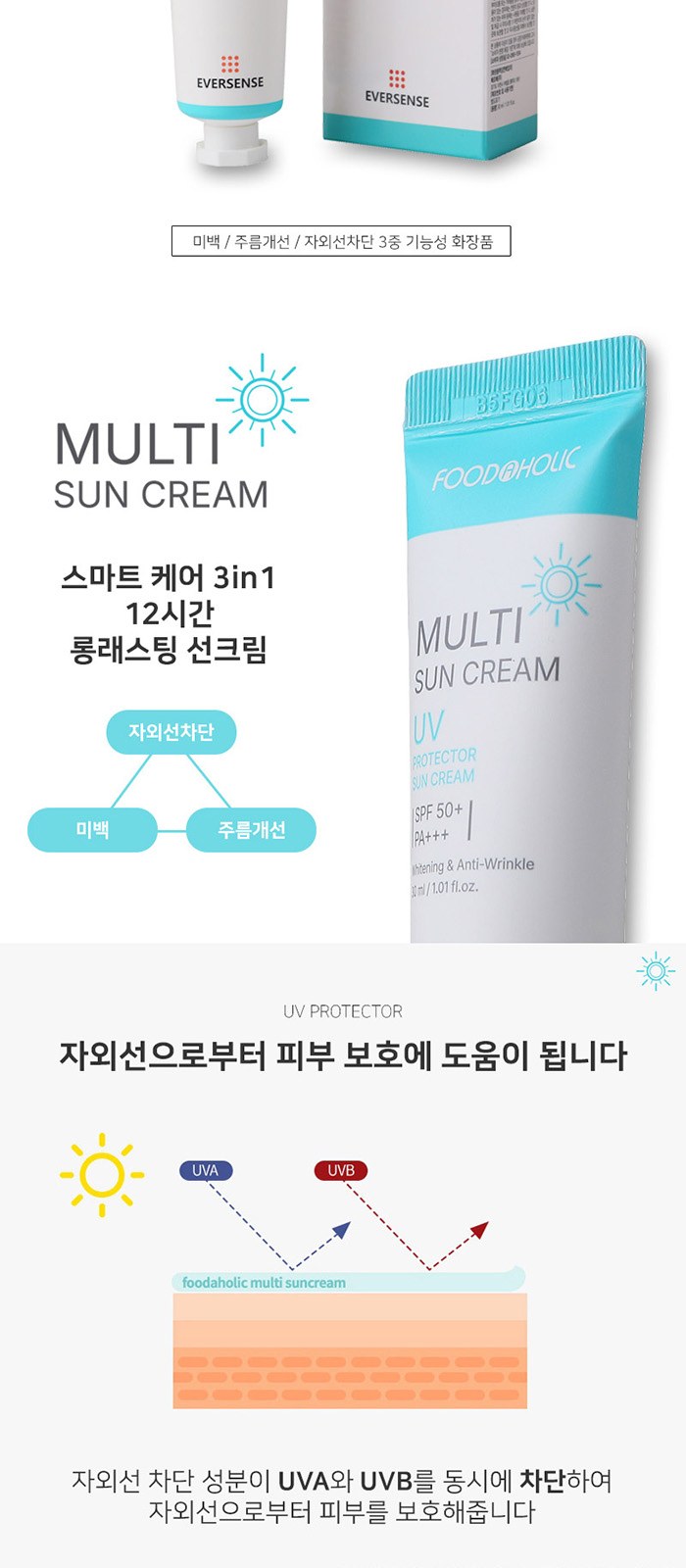 휴대용 에버센스 선크림 가그린 스프레이 세트 상세 이미지