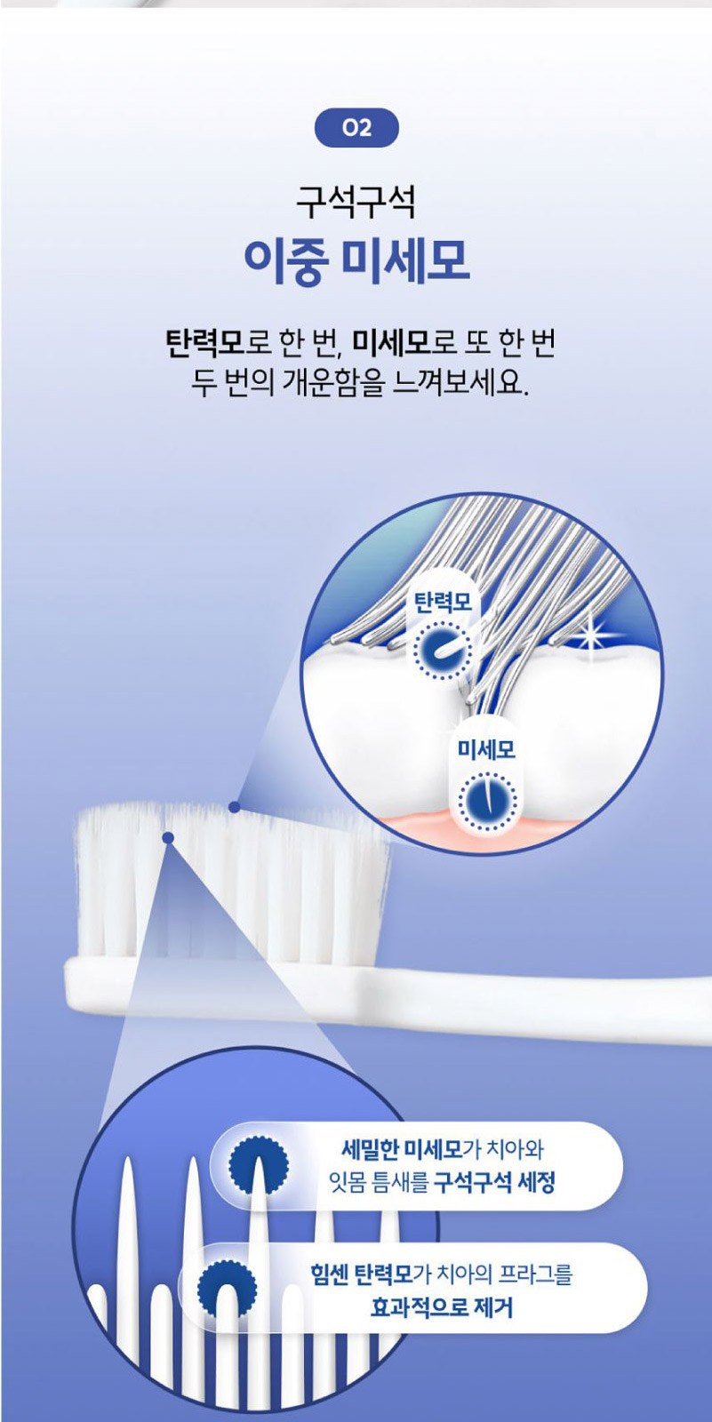 크리오 휴대용 치약칫솔  미세모칫솔+쿨맥스 민트 프리미엄 치약 50g+1회용치실 3개+휴대용케이스 상세 이미지