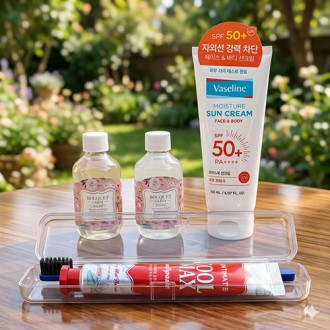 애경 바세린 선크림 150ml+부케가르니 샴푸+바디워시+쿨맥스민트 치약+AR초극세모칫솔 애경 바세린 선크림 150ml+부케가르니 샴푸+바디워시+쿨맥스민트 치약+AR초극세모칫솔