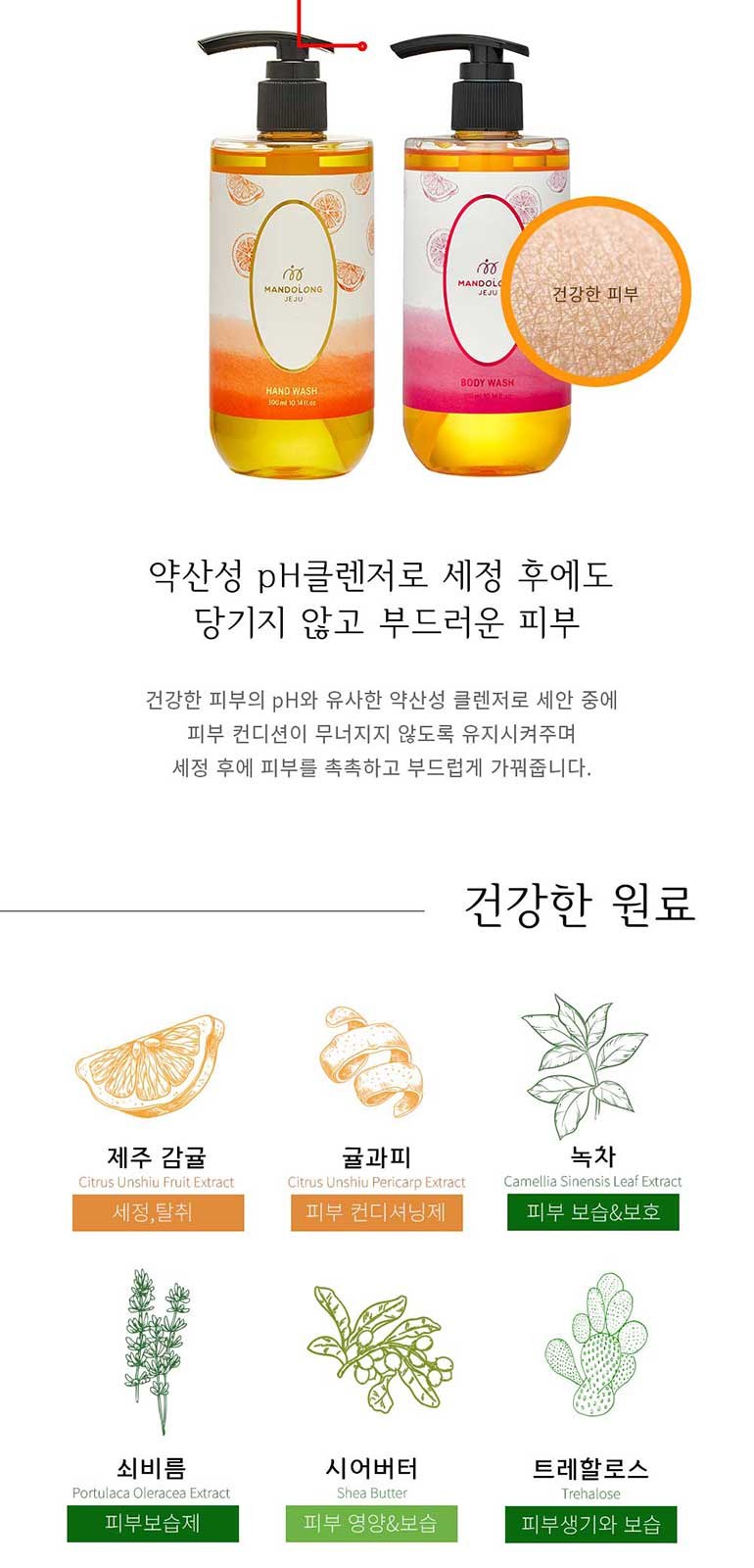 맨도롱제주 굿즈 텀블러 워시세트 텀블러 210ml+핸드워시300ml+바디워시300ml 상세 이미지