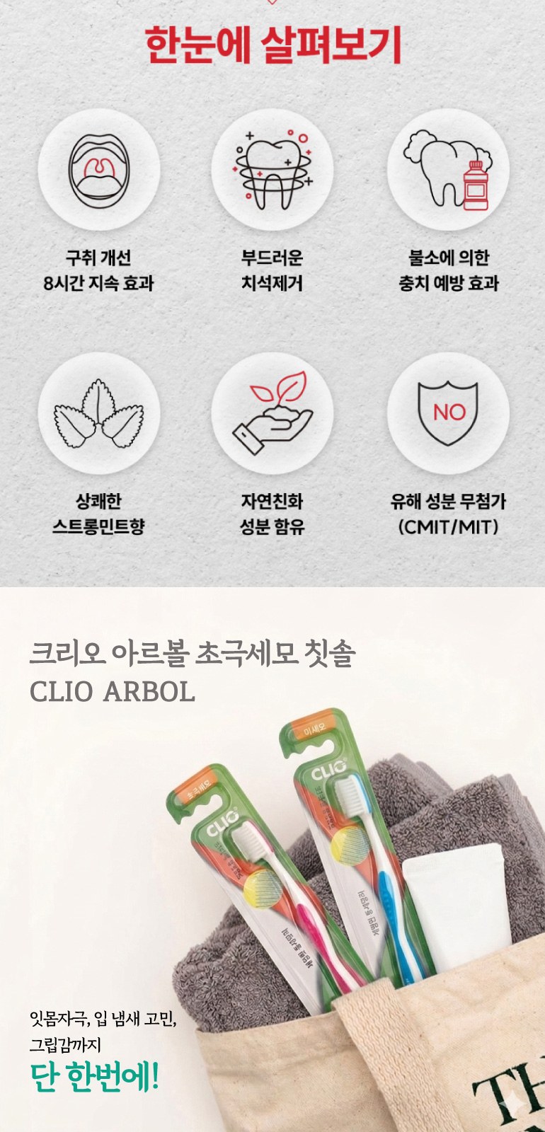 Nard 나드 프리미엄 튜브형 샴푸 + 트리트먼트 + 아르볼 프리미엄 초극세모 칫솔 + 쿨맥스 민트 치약 상세 이미지