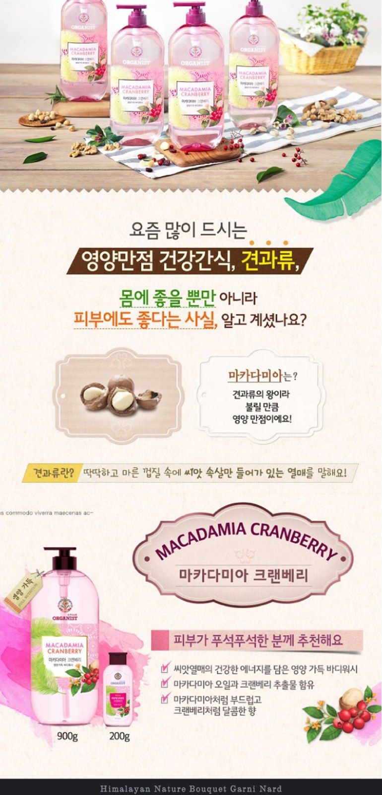 LG생활건강 마카다미아 바디워시 + 나드 바디로션 + 에코파우치 상세 이미지